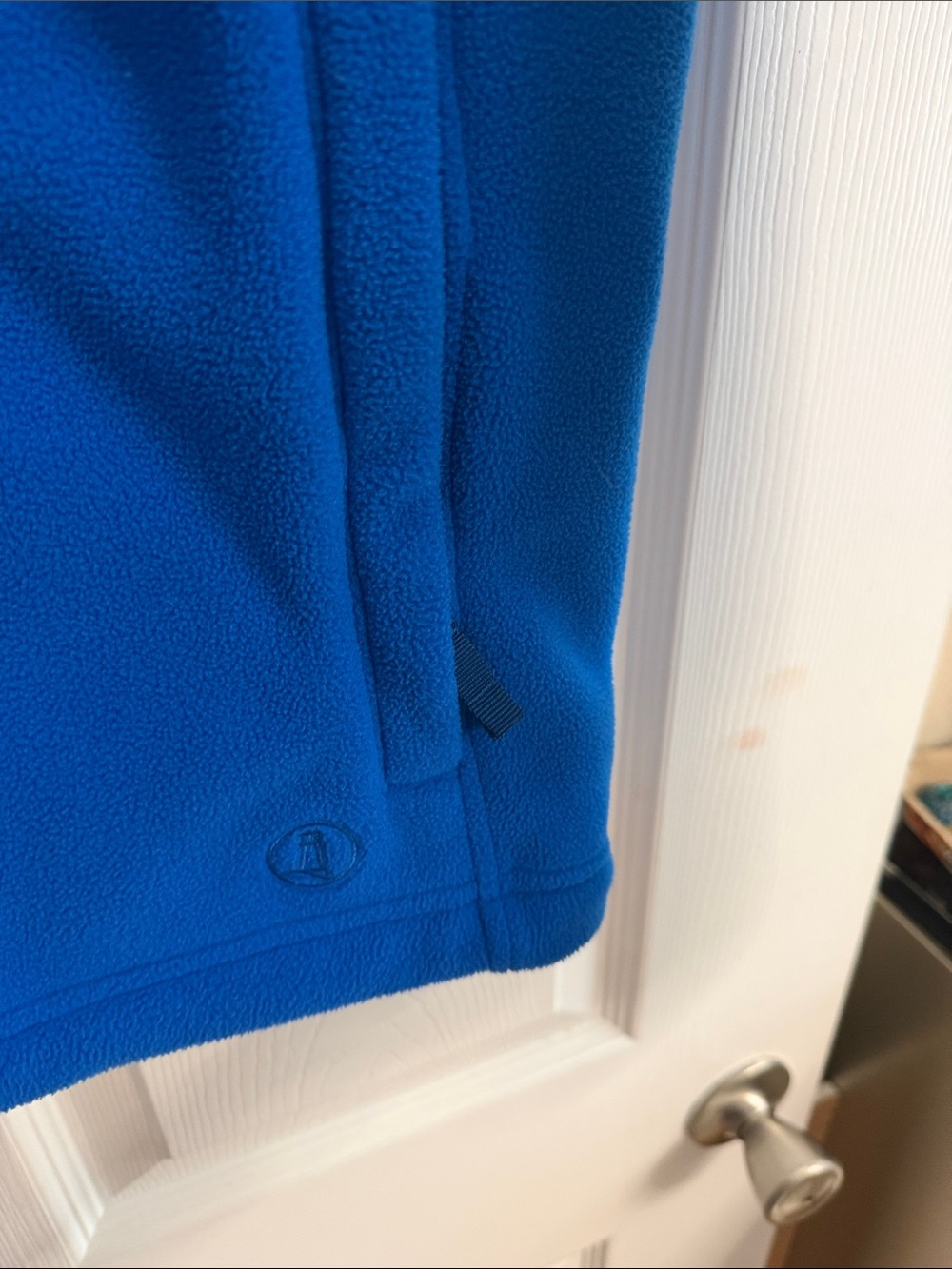 Men’s Lands' End Royal Blue Full-Zip Fleece Jacket - Picture 5 of 6